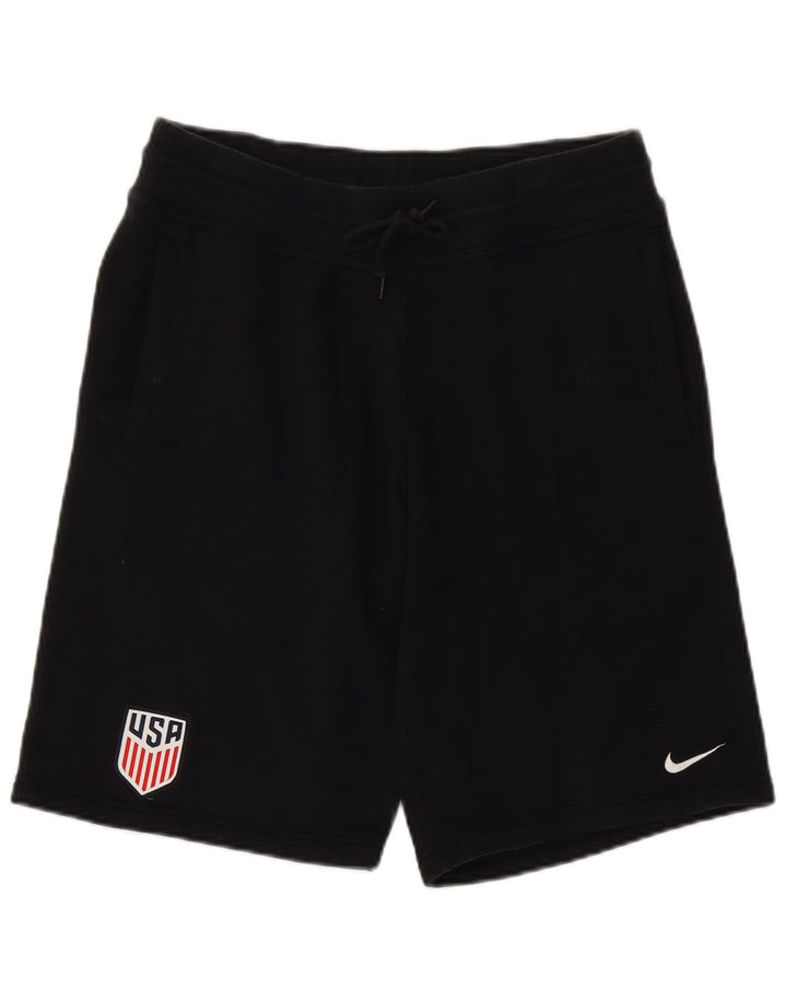 Shorts esportivos masculinos Nike médio preto algodão