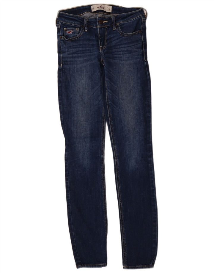 Calça jeans skinny feminina HOLLISTER EUA 0 XS W24 L31 algodão azul