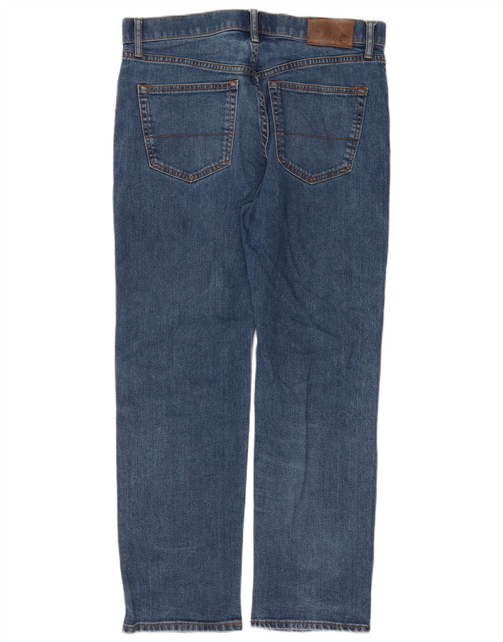 Zara Jeans masculino regular reto W34 L29 algodão azul