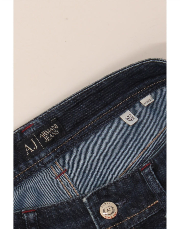 ARMANI Jeans retos femininos W27 L28 azul marinho