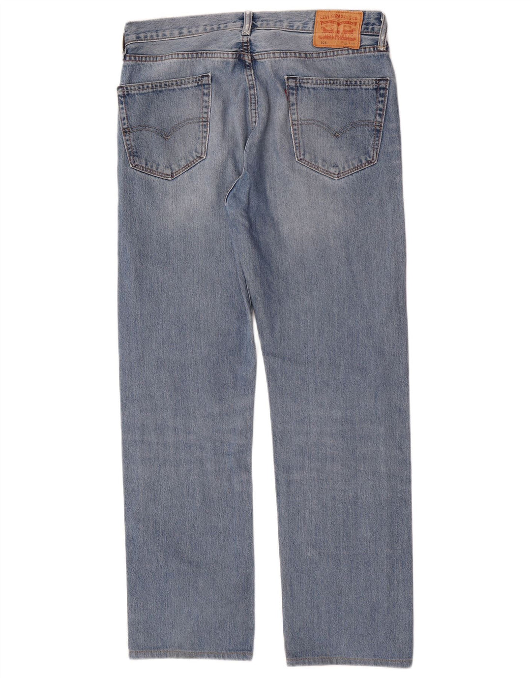Levi's Masculino 505 Straight Jeans W34 L32 Azul Algodão