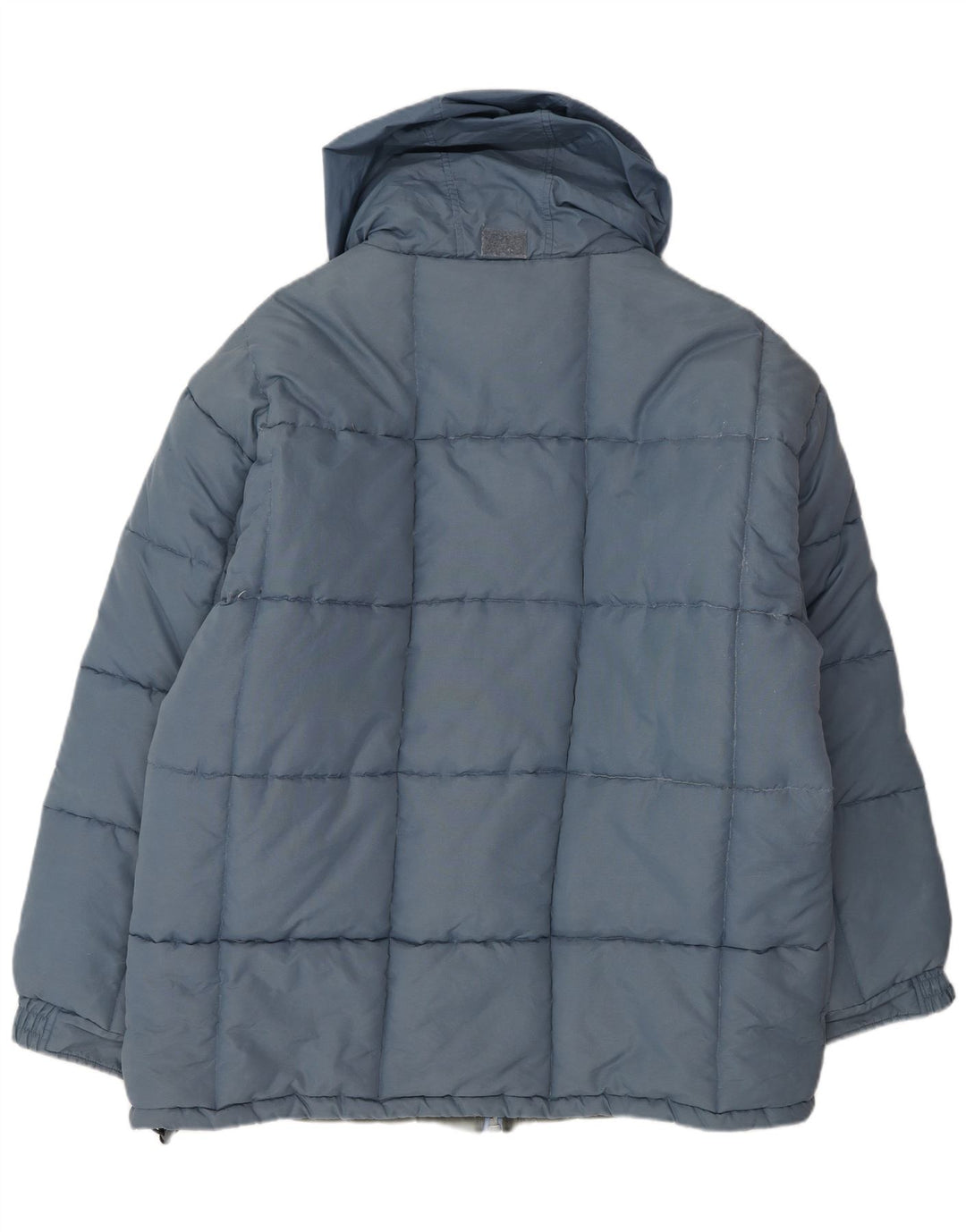 Jaqueta acolchoada masculina vintage UK 40 grande azul