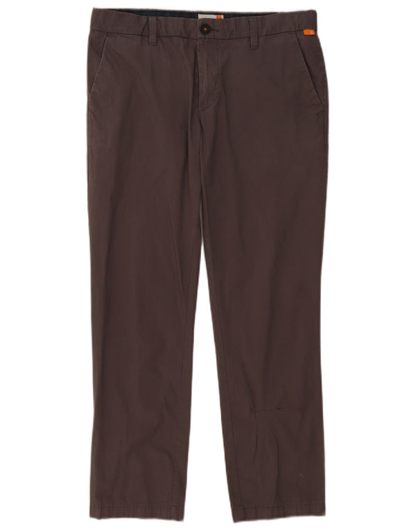 Calça Chino Masculina Timberland W34 L29 Cinza Algodão