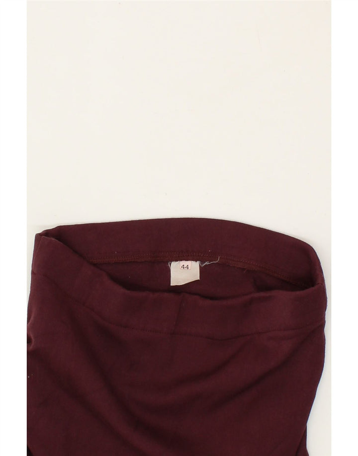 VINTAGE Womens Peplum Skirt IT 44 Medium W28  Maroon Vintage Vintage and Second-Hand Vintage from Messina Hembry 