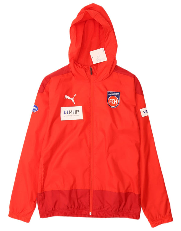 Puma Mens FussballClub Heidenheim 1846 Rain Jacket UK 36 Pequeno Vermelho