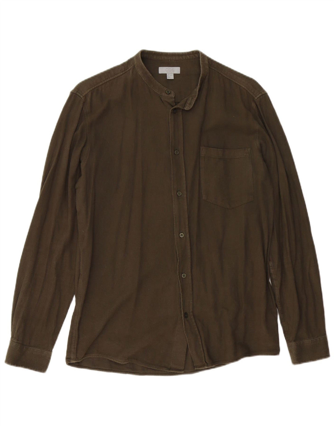Cos Camisa Masculina Pequena Algodão Cáqui