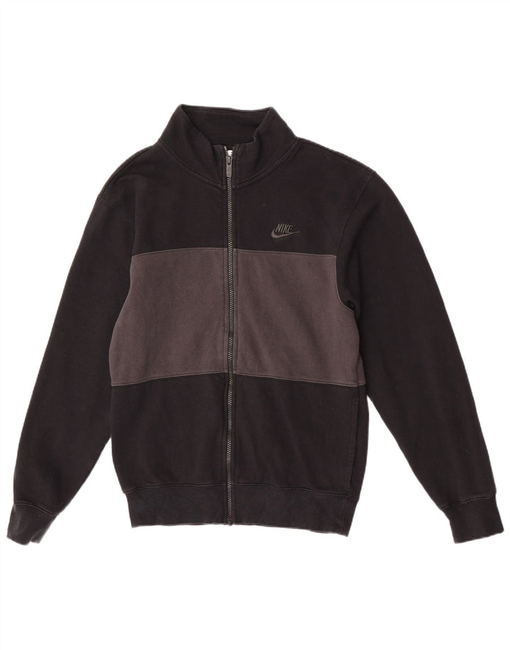 Nike Mens Tracksuit Top Jacket XS Preto Colourblock Algodão