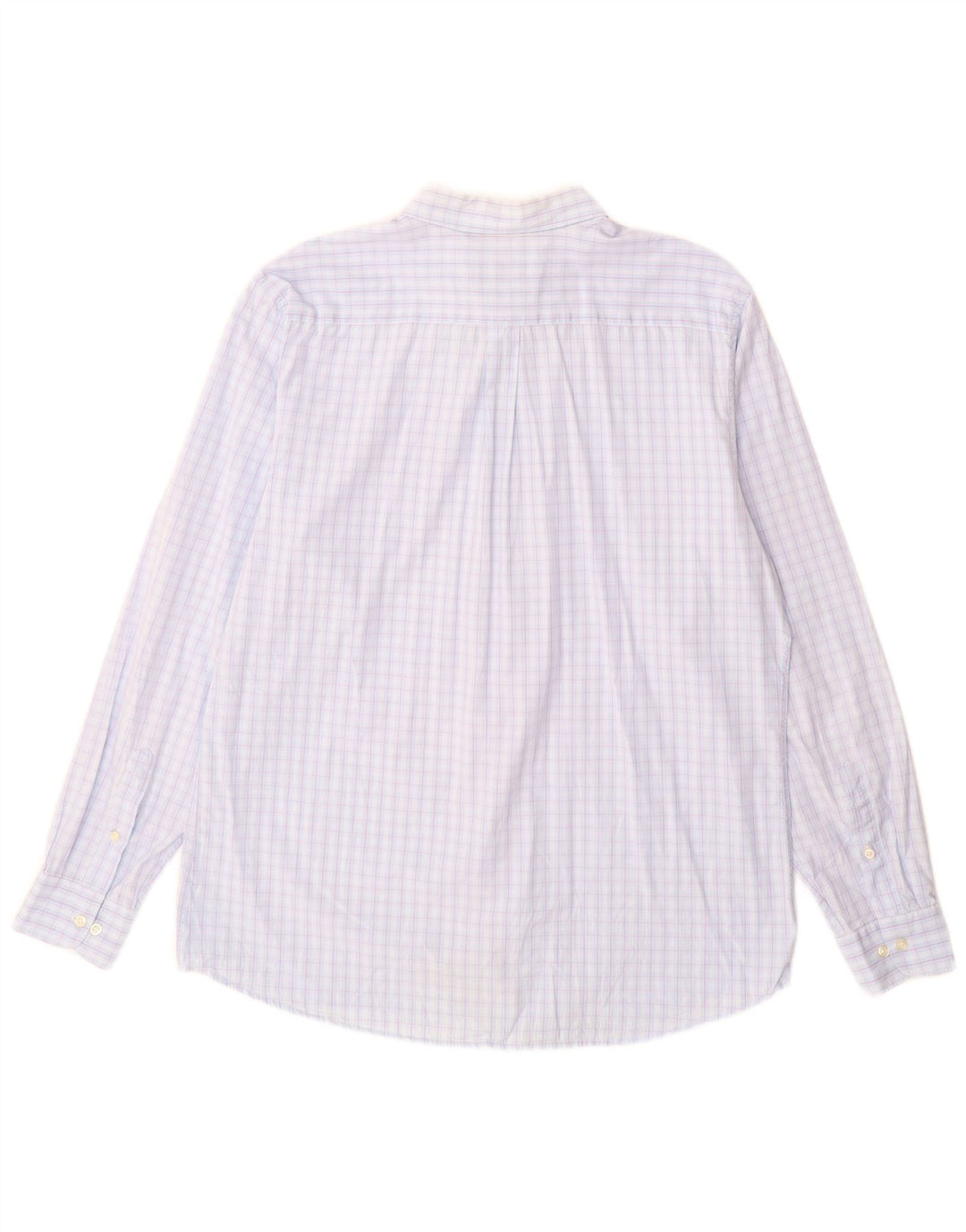 Camisa masculina BARBOUR sob medida XL algodão guingão azul