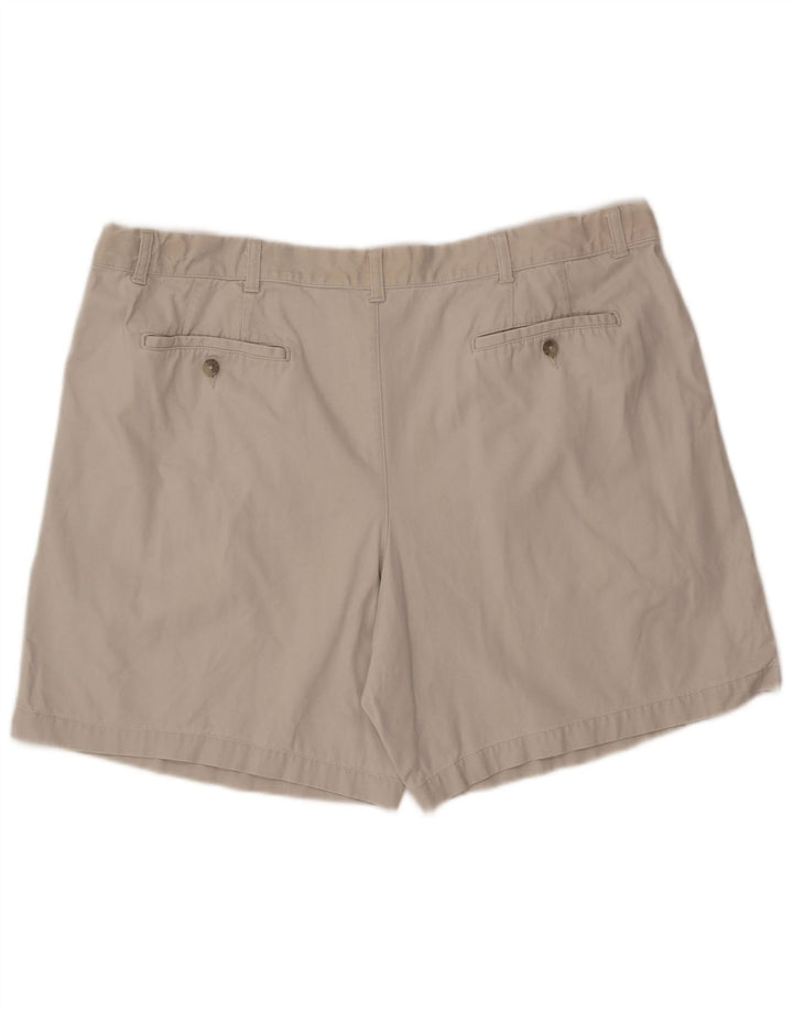 EDDIE BAUER Masculino Pegged Chino Shorts W42 2XL Algodão Cinza