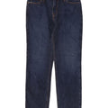 LEE Womens Marion Straight Jeans W30 L28 Azul Marinho Algodão
