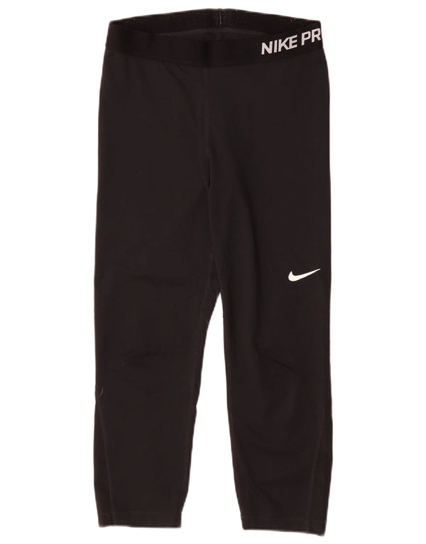Leggings Nike Dri Fit Graphic Capri UK 12 Médio Preto Poliéster