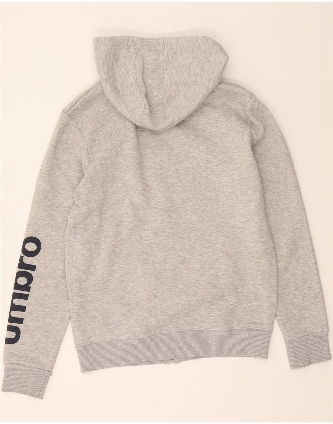 UMBRO Mens Graphic Zip Hoodie Sweater XS Grey Cotton Vintage Umbro and Second-Hand Umbro from Messina Hembry 