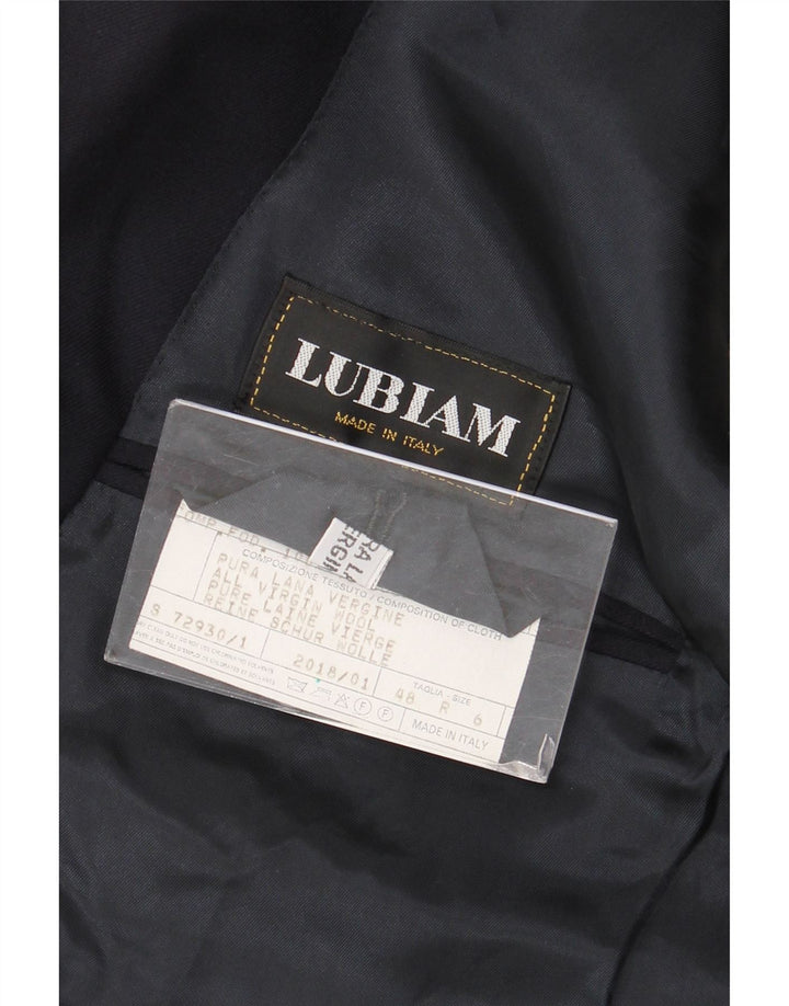 Jaqueta Blazer Masculina Lubiam Double Breasted IT 48 Azul Marinho Médio