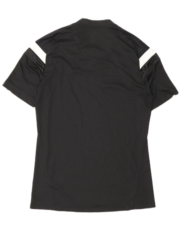 Adidas Mens Durham Graphic T-Shirt Top Pequeno Preto Colorblock Poliéster