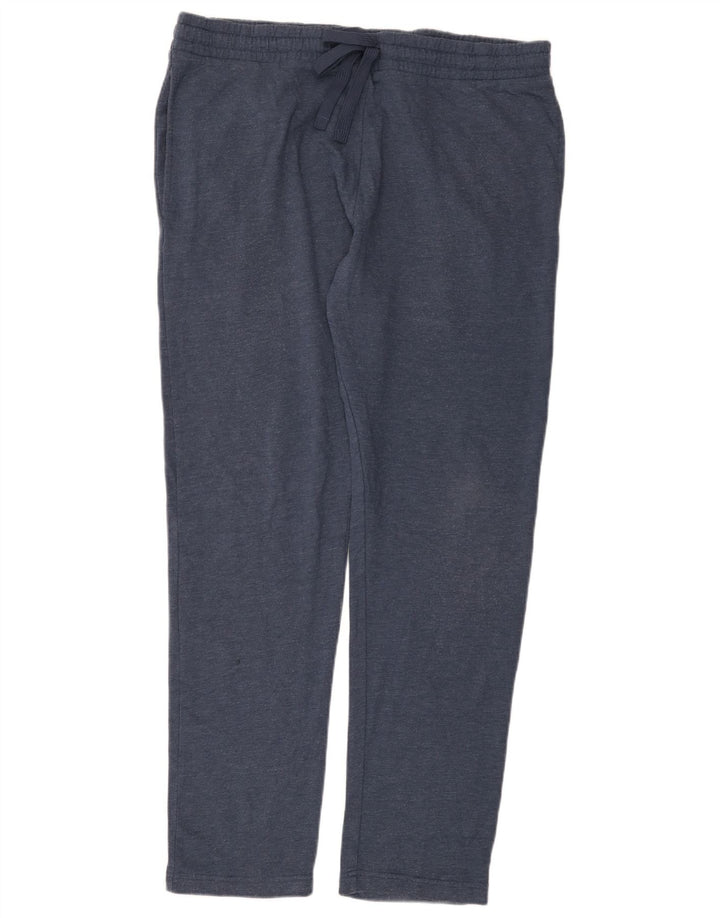 Calça de treino masculina Marks & Spencer XL azul marinho algodão