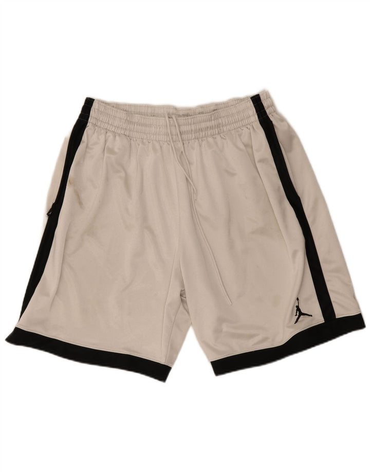 Jordan Mens Sport Shorts XL Branco Colorblock Poliéster