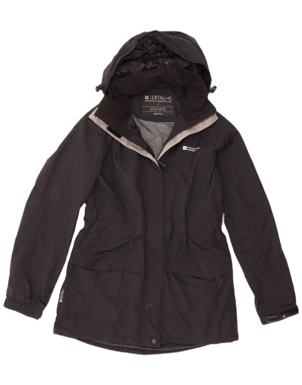 Jaqueta de chuva feminina com capuz Mountain Warehouse UK 14 grande nylon preto