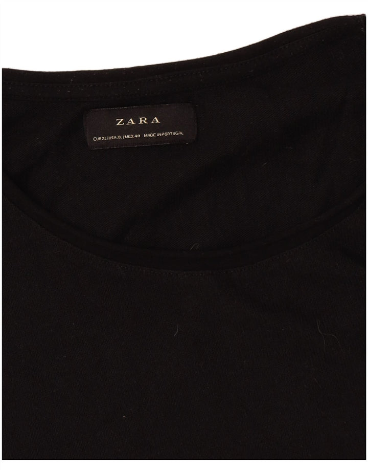 Camiseta masculina Zara XL preta