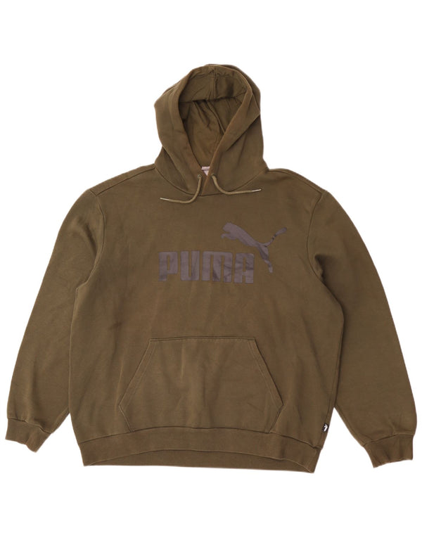 Suéter com capuz gráfico feminino Puma UK 18 XL cáqui