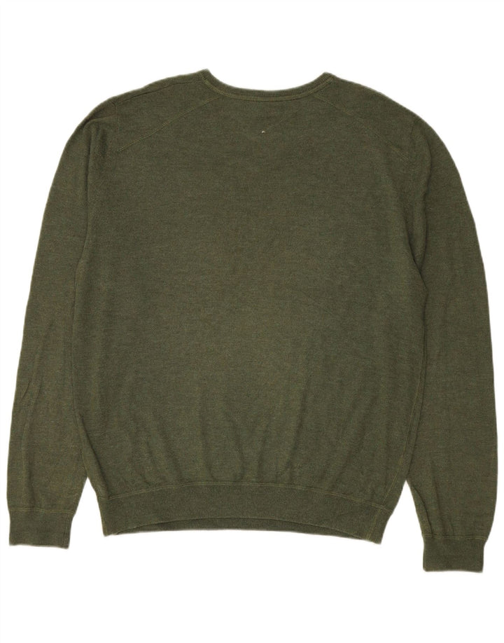 Suéter masculino NAPAPIJRI com decote em V XL verde