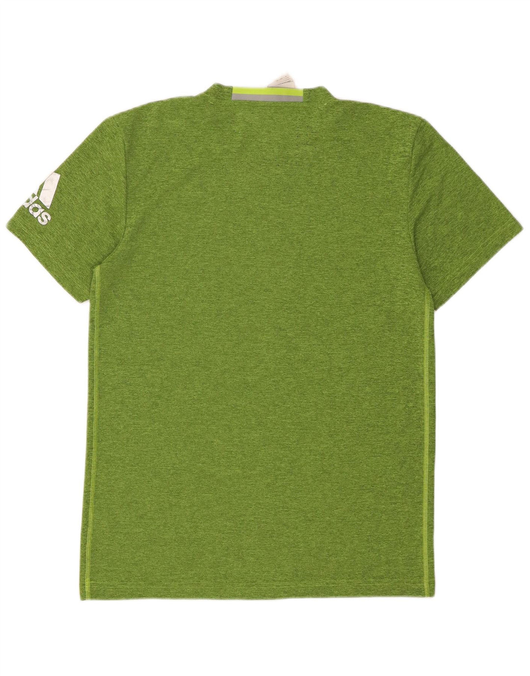 Camiseta masculina Adidas Top médio verde manchado de poliéster