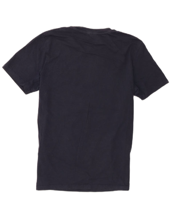 Camiseta gráfica masculina Jack & Jones grande algodão azul marinho