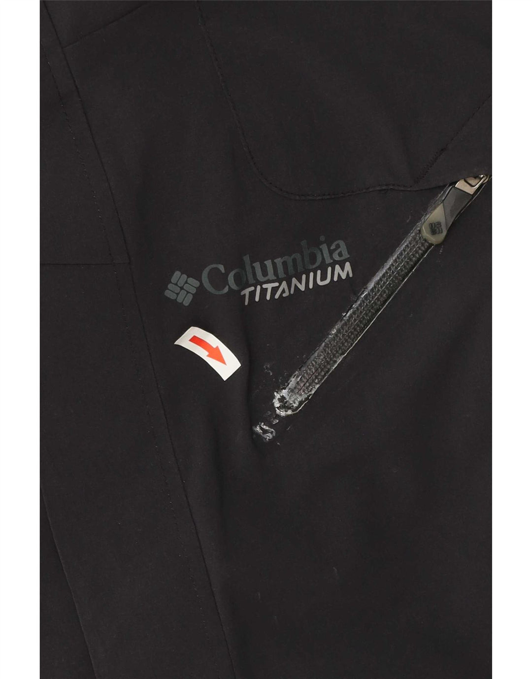 Jaqueta corta-vento masculina Columbia Titanium UK 38 médio preto nylon