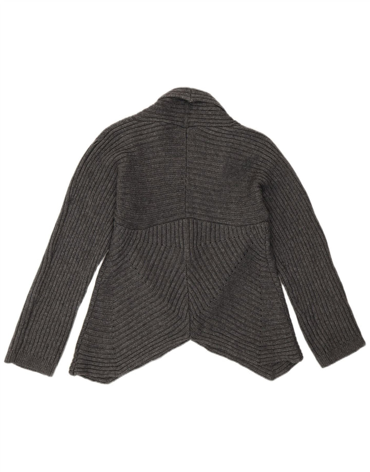 Suéter cardigã feminino Phase Eight Reino Unido 16 grande viscose cinza