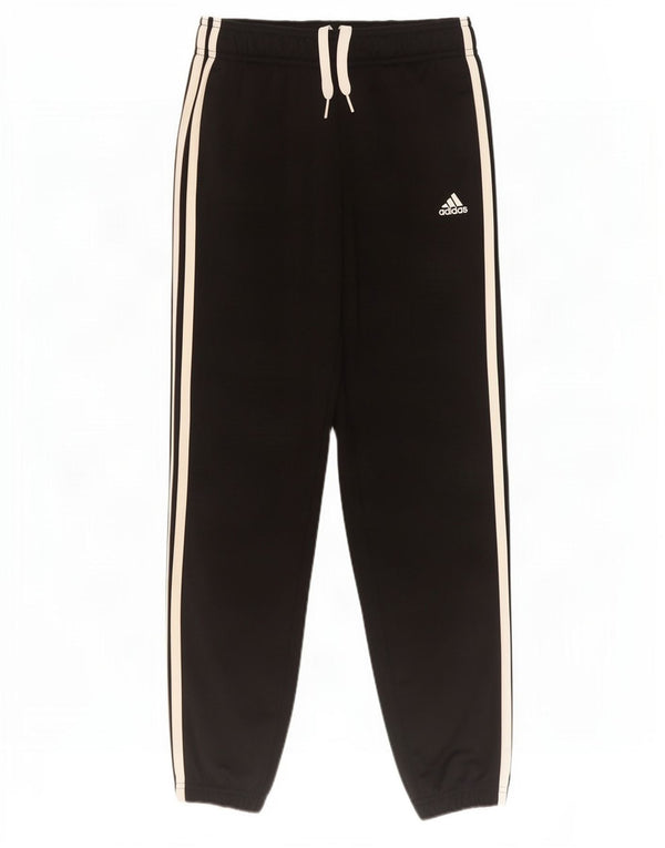 Adidas meninos calças de treino joggers 9-10 anos preto poliéster