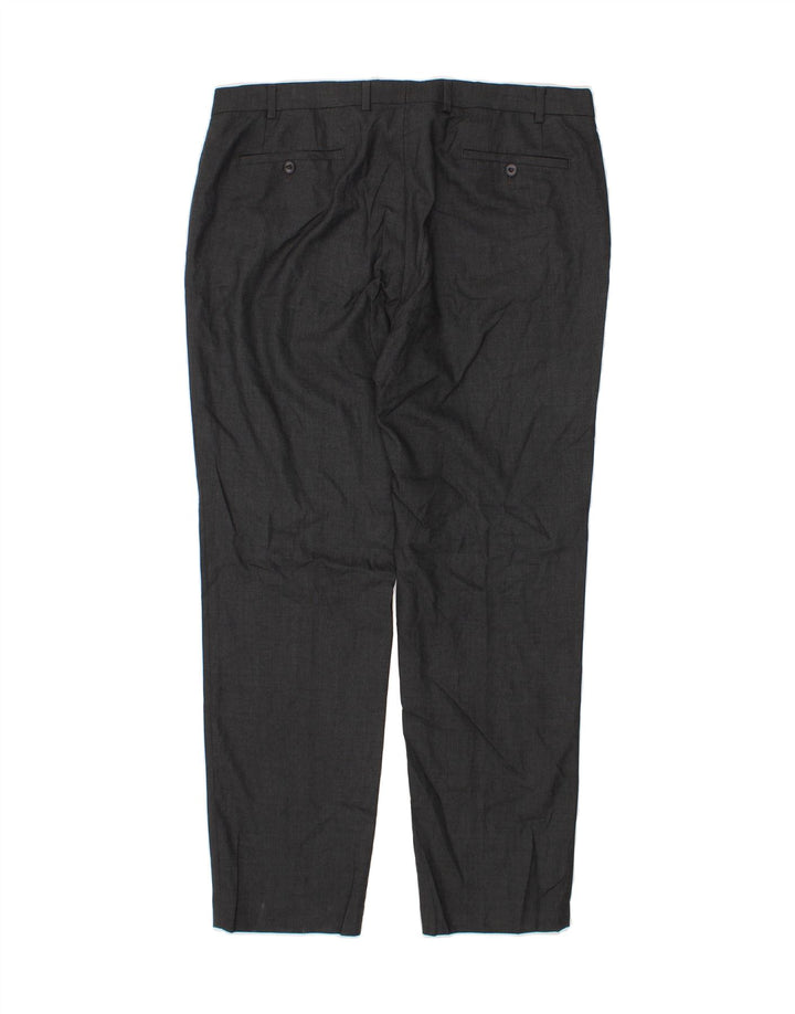 MICHAEL KORS Mens Straight Suit Trousers W38 L32 Grey Polyester Vintage Michael Kors and Second-Hand Michael Kors from Messina Hembry 
