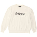 Diesel masculino gráfico moletom jumper pequeno algodão branco