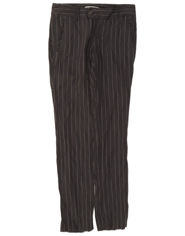 Calça feminina Quiksilver Straight Suit W25 L31 cinza risca de giz