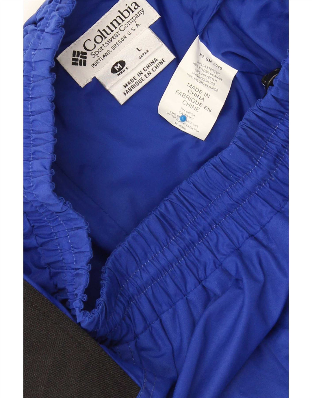 Columbia Mens Calças de Esqui Médio Azul Colourblock Nylon