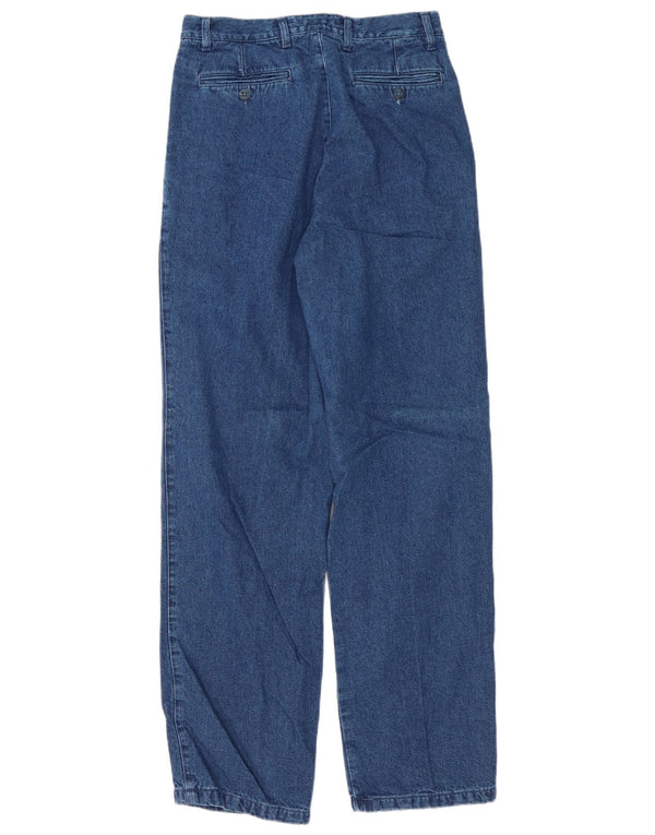 Projeto Europeu Masculino Pegged Straight Jeans IT 46 Pequeno W30 L34 Azul Algodão