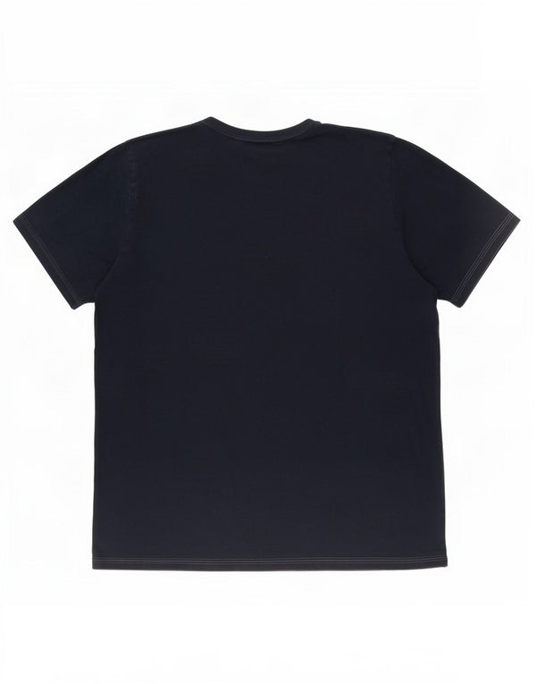 Adidas Mens Graphic T-Shirt Top XL Azul Marinho Algodão
