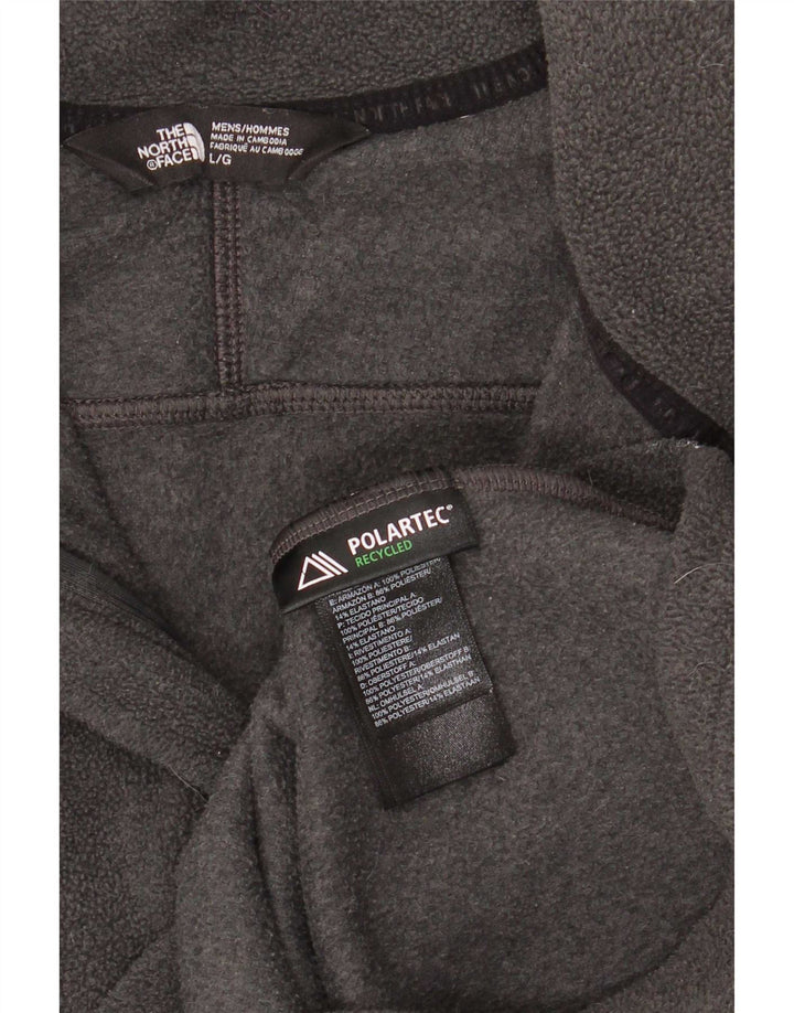 Jaqueta masculina de lã The North Face UK 40 grande poliéster colorblock cinza