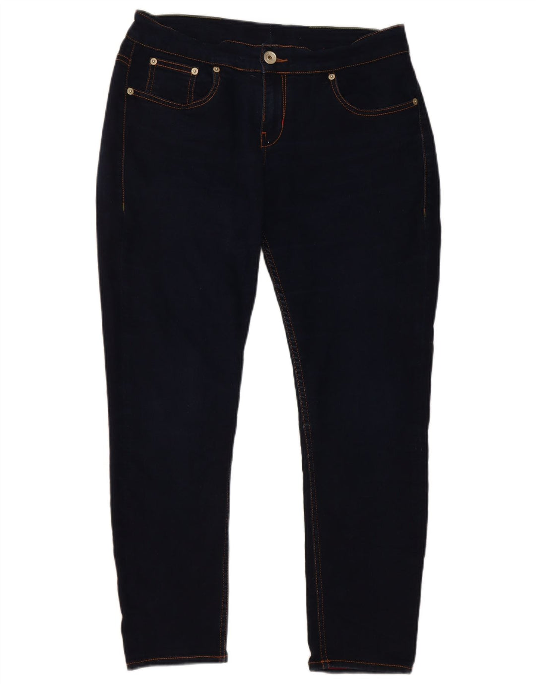Jeans skinny feminino Ted Baker W32 L30 algodão azul marinho