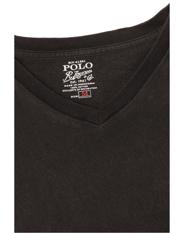 Camiseta masculina Polo Ralph Lauren Top médio algodão preto
