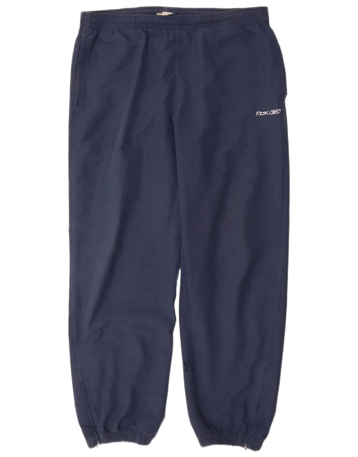Calça de treino masculina Reebok Joggers grande azul marinho