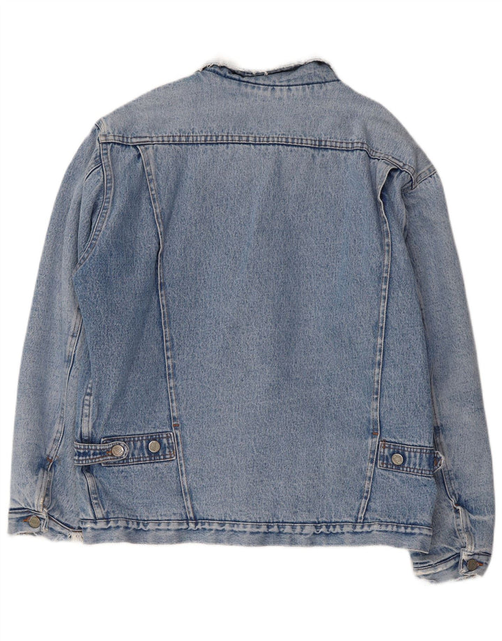 Jaqueta jeans masculina RIFLE Sherpa UK 38 azul médio