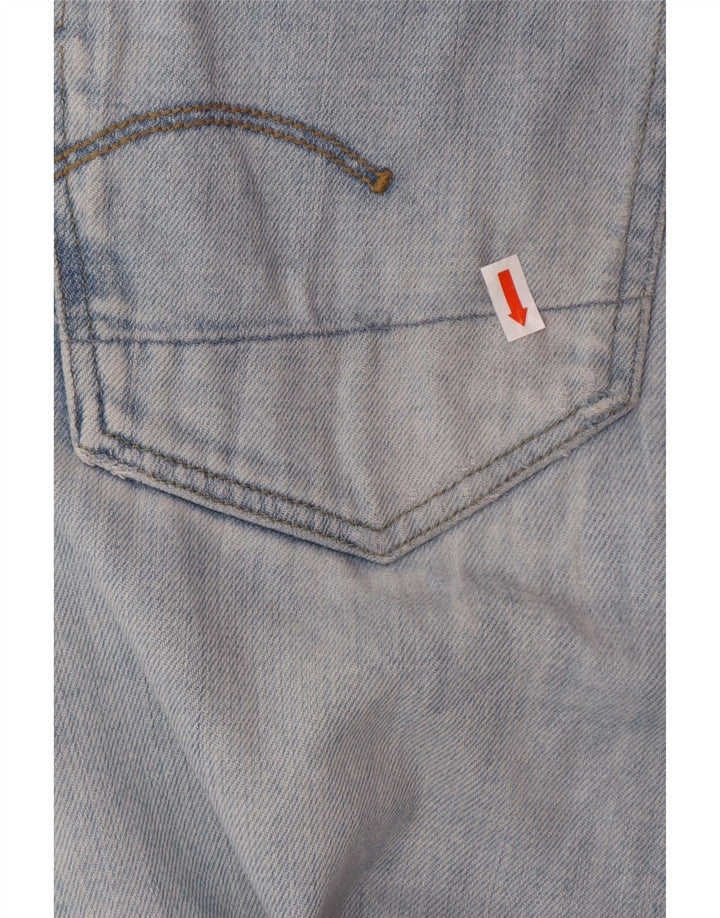 Calça jeans slim masculina G-STAR desgastada W36 L32 algodão azul