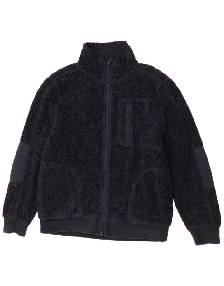 Jaqueta de lã masculina Fat Face poliéster azul marinho médio Reino Unido 38