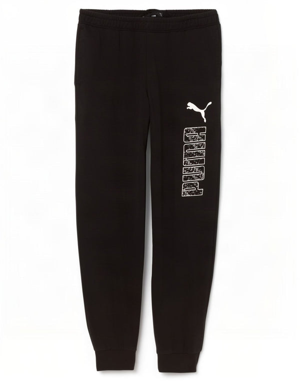 Calça esportiva masculina Puma Graphic Joggers grande algodão preto