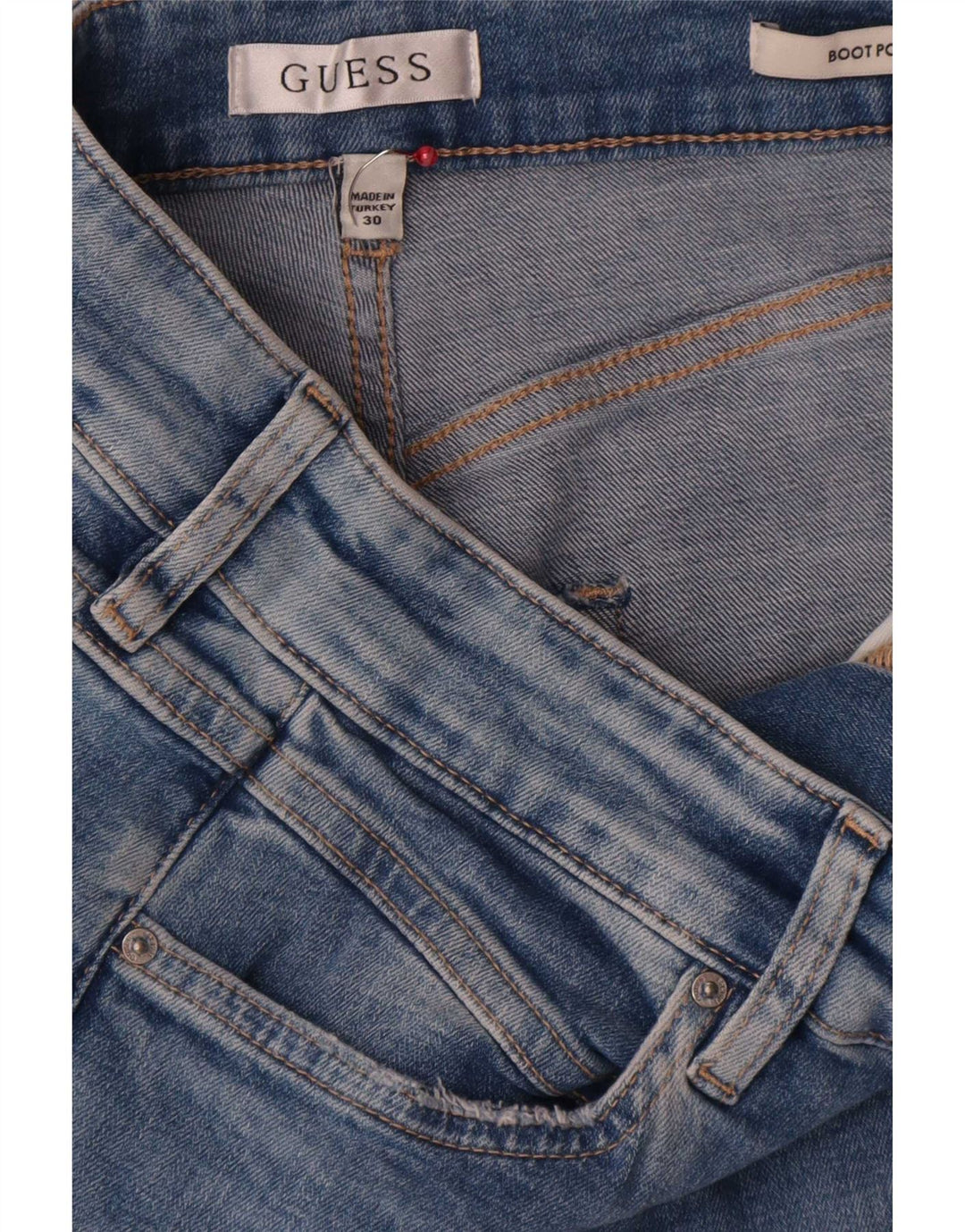 Guess Jeans Bootcut Feminino W30 L30 Azul Algodão