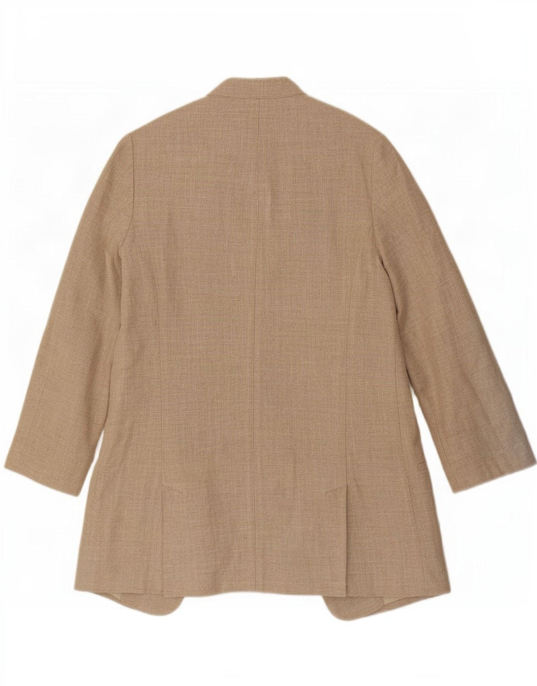 Zara Womens Oversized Open Blazer Jacket Reino Unido 6 XS Bege Linho