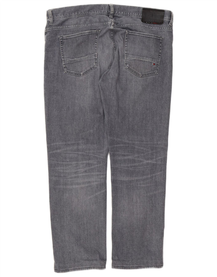 Tommy Hilfiger Masculino Denton Straight Jeans W36 L28 Cinza