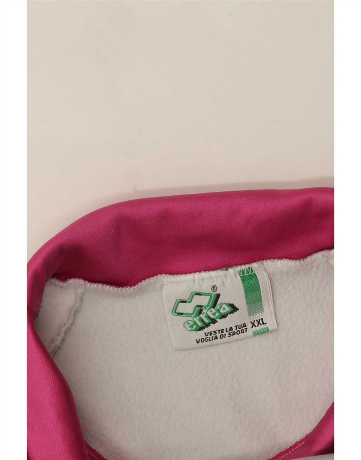 Errea Jaqueta masculina de agasalho gráfico 2XL cinza bloco colorido