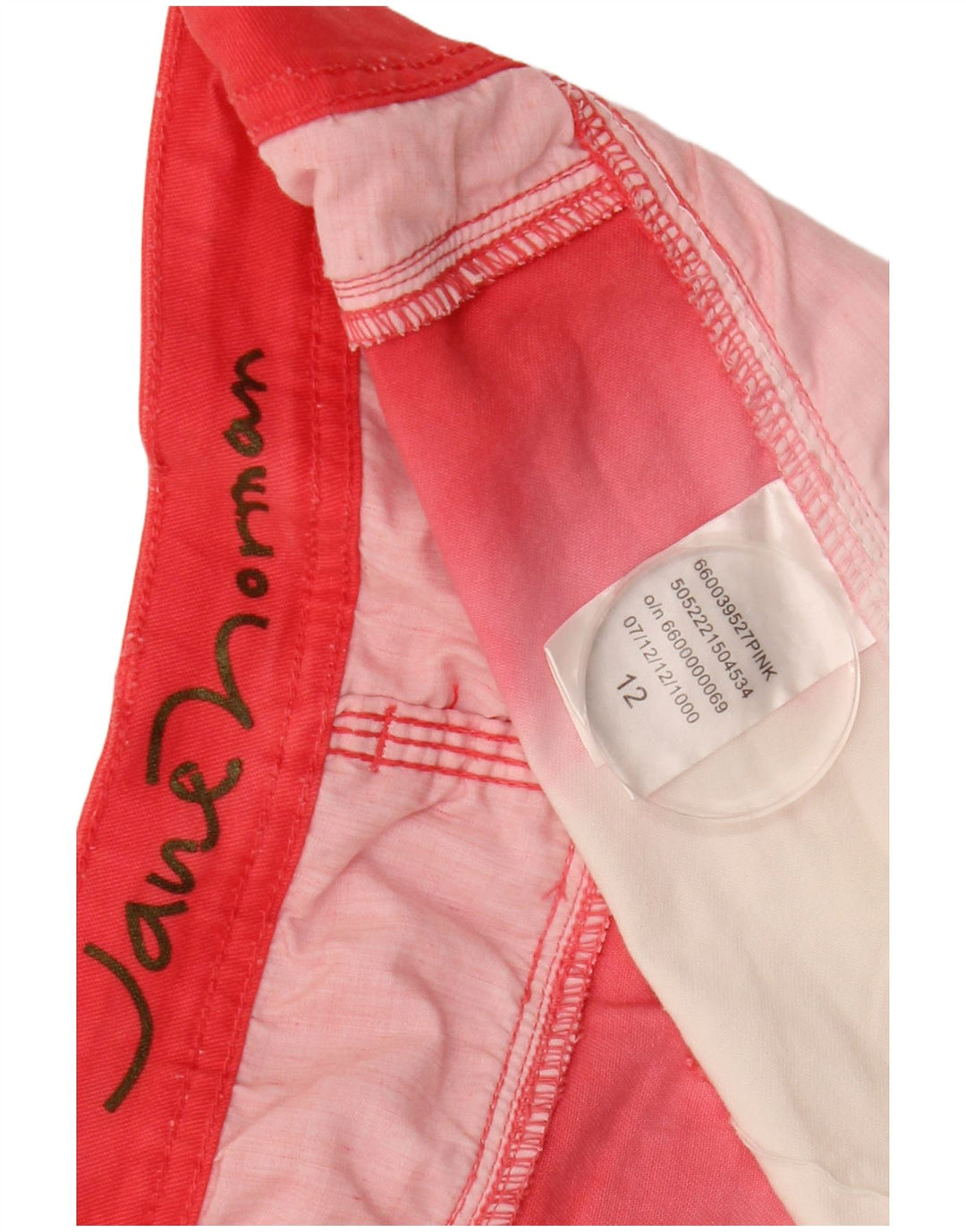 Minissaia jeans feminina Jane Norman Reino Unido 12 médio W32 algodão colorblock vermelho