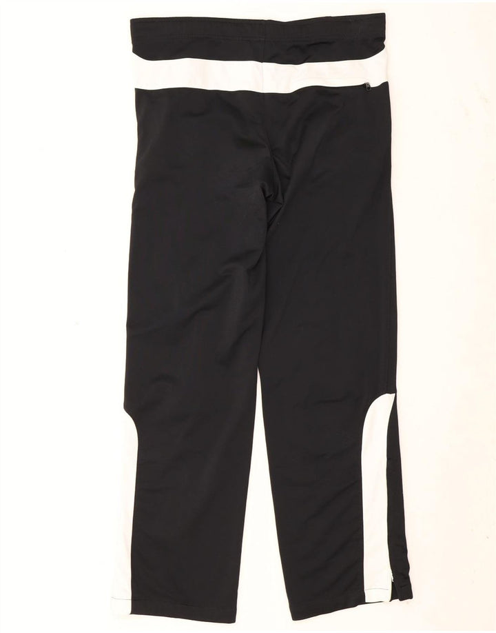 Calça de treino masculina Nike pequena preta colorblock poliéster