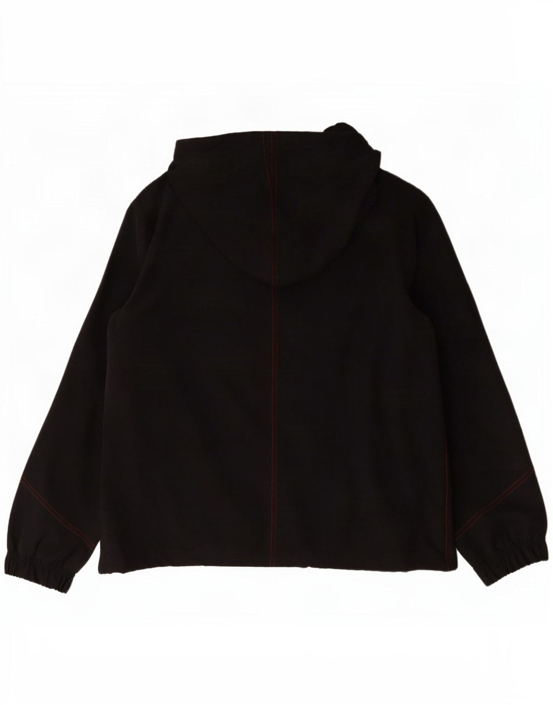 Jaqueta de chuva com capuz feminino Reebok UK 14 grande poliéster preto
